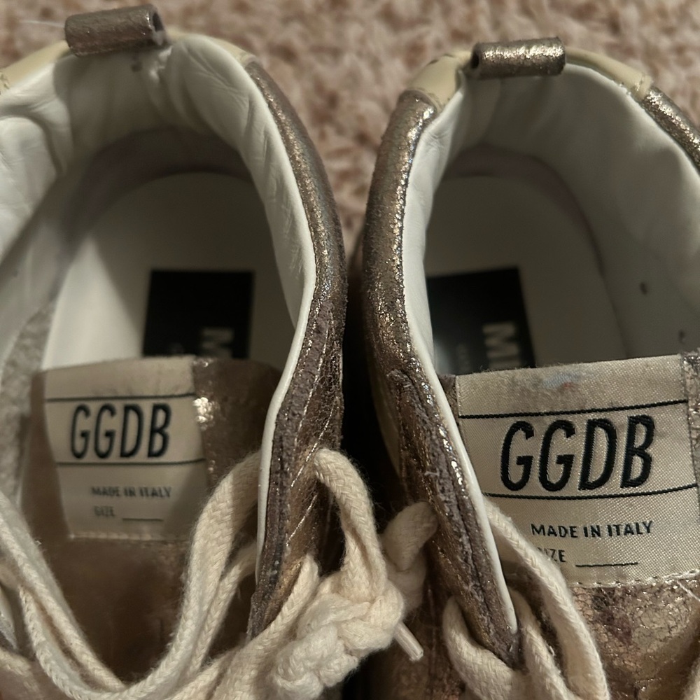 Women's Metallic Bronze Sneakers Golden Goose Mid size 39 - Picture 2 of 9